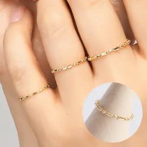 14K 비엔나 볼 체인 금 반지 Type A(1.0mm)