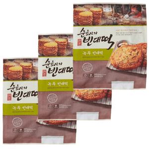 피코크 순희네 빈대떡 녹두빈대떡 400g x 3팩 광장시장 순이네 명절음식