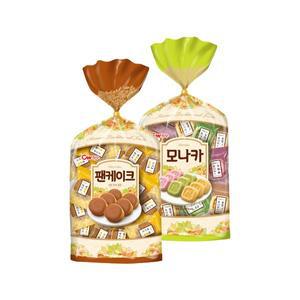 [너만아는과자점]CW 청우 종합모나카 400g + 팬케이크 400g