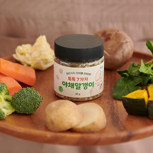 퍼기 톡톡 7종 유아 어린이 이유식 야채 알갱이(60g) 1통