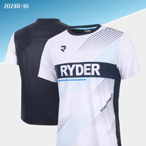 라이더 RYDER 2024R-10 경기복 남성/여성 반팔티 배드민턴 복 탁구 스쿼시 스포츠의류 2024R-10