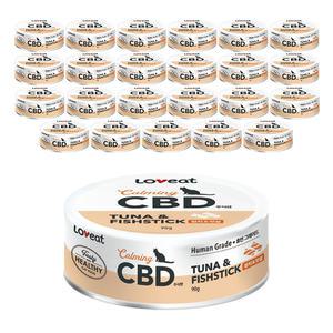 러브잇 CBD 고양이 주식캔 흰살참치와 맛살, 90g, 24입, 1개