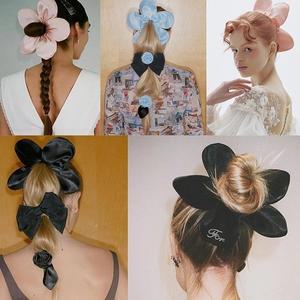 플라새틴곱창머리끈 스크런치 여성 헤어슈슈 액세서리