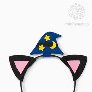 민화샵 할로윈 펠트 머리띠 만들기(고양이)