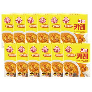 오뚜기 3분 카레 약간매운맛 200g 12개