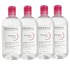 바이오더마 센시비오 클렌징 워터 H2O 500ml 4개 세트 MS-1031