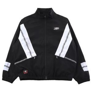 엄브로 공용 HBL 노팅엄 스탠넥 웜업 바람막이 자켓 UQ121CJK23 BLK