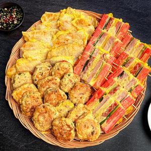 [당일조리] 엄마손맛 옛날 전통방식 제사전 모듬전 3종 1.5kg (꼬지전+동태전+동그랑땡)
