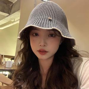 배색 니트 버킷 햇 여름 벙거지 모자 바캉스 휴양지 5color