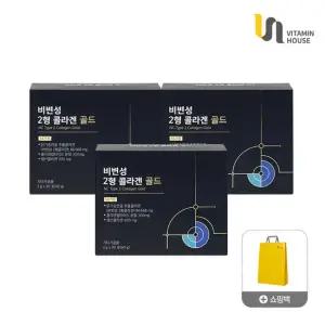비타민하우스 비변성 2형 콜라겐 골드 30포 3박스+쇼핑백 1개