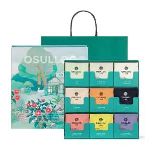 [27일출고] 오설록 차의 정원 9종, 3입, (총27입) + 증정 (유리머그 320ml+그린티웨하스)