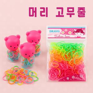 유아 어린이 머리 고무줄 세트 실리콘 밴드