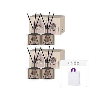 쿤달 시그니처 퍼퓸 디퓨저 세트 베이비파우더 (본품, 200ml, 2개 + 섬유스틱, 10P)  , 2개 + 증정(고급 쇼핑백,1개)