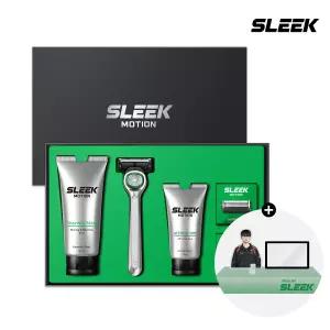 (추석맞이~20%) SLEEK 슬릭 모션 면도기 선물세트+증정(거치대)
