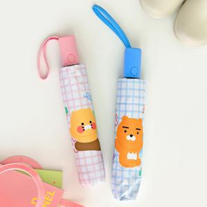 카카오프렌즈 포인트 3단 자동 우산 수납셩