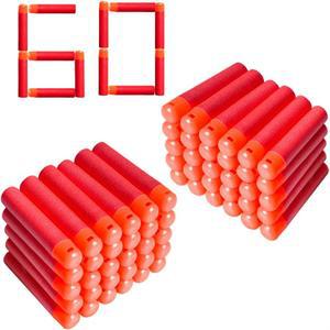 Nerf N Strike 메가 블래스터 Mastodon Twinshock 총과 호환되는 60Pcs 다트 총알 리필