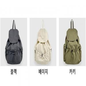 백팩 라운드 덮개 밴딩 스트링 스타일 빅사이즈 실용성 스타일 모두 갖춘 넉넉한 수납공간 취향따라 선택