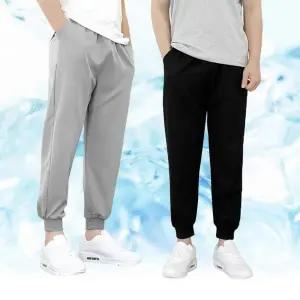 슬랙스 아이스 쿨 남자 스판 여름 냉장고 조거 팬츠