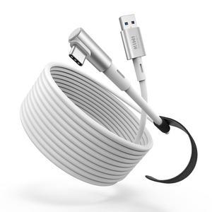 Oculus/Meta Quest 3S 액세서리와 호환되는 KIWI 디자인 16FT 링크 케이블, 3/2/Pro/Pico 4, USB 3.0 to C 케이블(5Gbps 초고속)