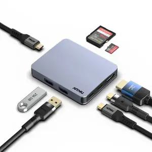 USB C타입 8in1 10Gbps 미니 멀티허브 독 MH810