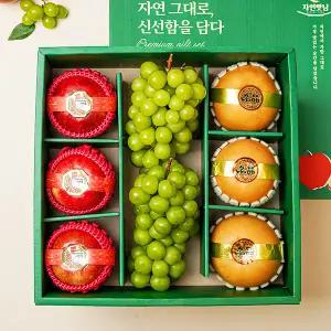 [롯데백화점]자연맛남 정성 혼합10호 (사과3/배3/샤인2/보자기동봉) 과일 선물세트