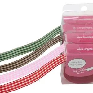 (체크 4종 15mm 10yd) 라라뷰 롤리본/리본/선물/리본끈/리폼/테이프/꾸미기/리본줄/축하/꽃리본끈/포장