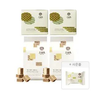오설록 얼그레이 웨하스 100g, 2개+프리미엄 녹차와플 72g, 2개+증정(그린티웨하스 17g, 1개)