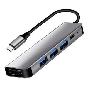 USB 3.1 C타입 허브-HDMI 호환 어댑터 맥북 호환 프로 에어 화웨이 메이트용 허브 3.0 PD 포함 4K 썬더볼트