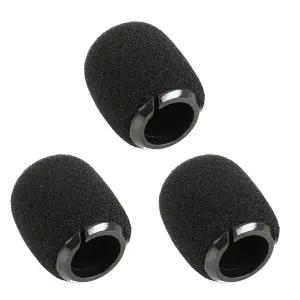 Shure Beta98HC MX412 418 악기 구즈넥 마이크 용 3 개 플라스틱 스냅 폼 커버 윈드 스크린 스폰지