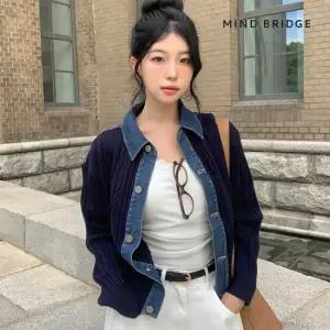 [마인드브릿지 우먼] 데님믹스가디건 MZCD6202