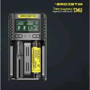 NITECORE UM2 고속충전 지능형 2구충전기 LCD