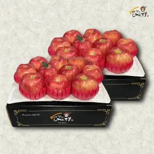 [아침이슬농원] 정성 가득 프리미엄 홍로 사과 선물세트 2.5kg 중과(10과내) + 2.5kg 중과(10과내)