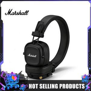 Marshall Major IV 4 무선 블루투스 헤드폰 클래식 이어폰 딥베이스 접이식 팝 록 레트로 음악 마이크 헤드