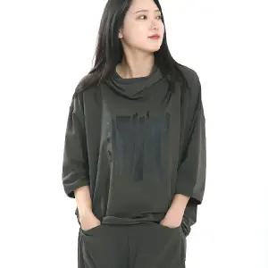 MO5386 카울넥 루드핏 후드티셔츠