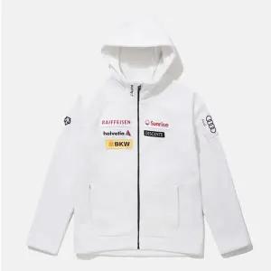 데상트 스위스 스키 후드형 기모 본딩 SP323SKT98WHT0 긴팔티