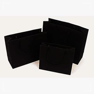 블랙 직사각 중형 쇼핑백 X10개 무지 선물백 종이백 종이쇼핑백 손잡이선물백 종이가방 선물쇼핑백
