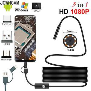 1080P HD 내시경 USB 2M 와이어 검사 카메라 5M 스마트 8MM 안드 하드 유형 10M