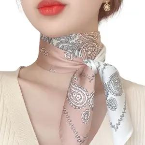 여성 실키 쁘띠스카프 머플러 방도 반다나 숄 간절기 여성스카프