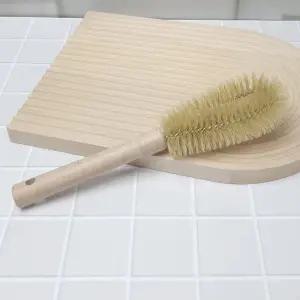 우드 텀블러 브러쉬 타원형 (돈모) 세척솔 젖병 물병 텀블러 젖병솔