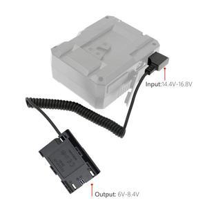 DTap D-TAP DR-E6 5d 6D 70D 5DS R5C 용 풀 디코딩 DC 커플러 LP-E6 더미 배터리