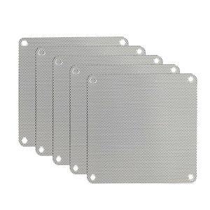 5개 80mm 120mm 화이트 PVC 팬 먼지 필터 방진 케이스 전자 메쉬 냉각 커버