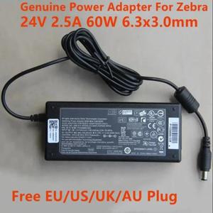 Zebra GK420 프린터 시리즈용 전원 공급 장치 충전기, 24V 2.5A AC DC 어댑터 FSP060-RPAC, 60W, 6.3x3.0mm