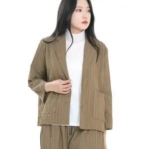 SR5447 세로주름 투버튼 럭셔리자켓