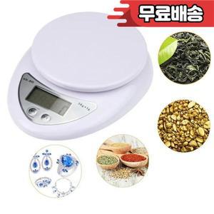 5kg/1g 전자 저울 휴대용 디지털 LED 디스플레이 음식 무게 측정 주방 베이킹 도구