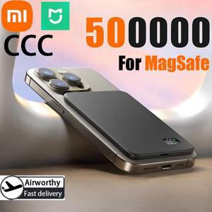 Xiaomi MIJIA 50000mAh 자기 무선 고속 충전용 초박형 전원 은행 iPhone Samsung 용 LED 디스플레이 휴대용