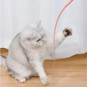[골드스마일]고양이 낚시대 장난감 쥐꼬리 사냥 스틱 리얼