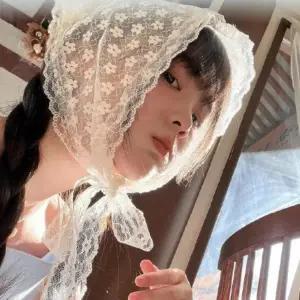 |CCA83FE|여성용 러블리 레이스 헤어밴드 두건 반다나