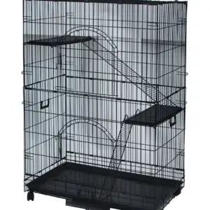 브리더 블랙 2단 고양이장 CP-3W-1 (WFK2QGE)