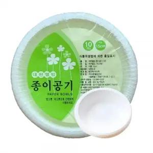 종이공기 15cm 30개 야외용 캠핑용 일회용 밥공기