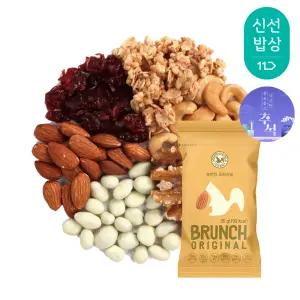 [산과들에] 하루견과 브런치오리지널 100봉 낱봉 / 추석 명절 실속 견과 견과류 간식 선물